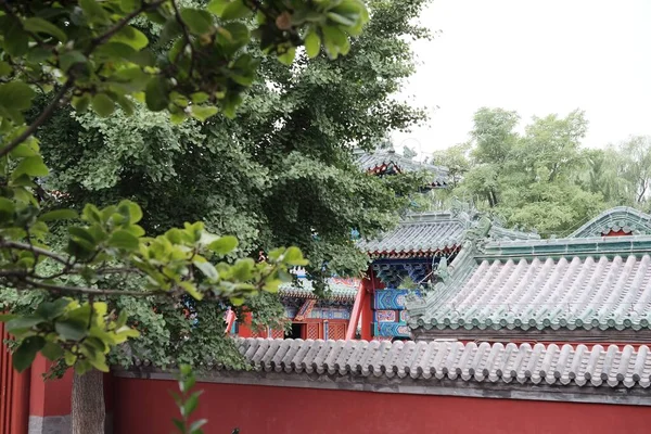 Pekin Çin Deki Yaz Sarayı Nın Çatısının Manzarası — Stok fotoğraf