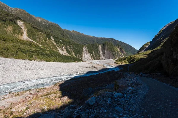 Ένα Ρυάκι Νερού Στο Fox Glacier Εθνικό Πάρκο Westland Tai — Φωτογραφία Αρχείου