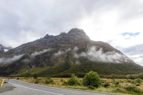 Disparo Una Enorme Montaña Una Nueva Zelanda — Foto de Stock