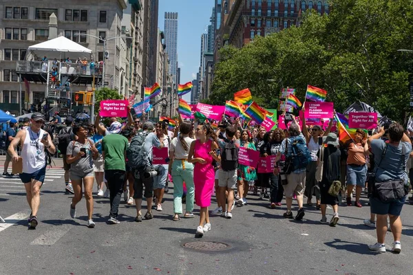 Alexis Mcgill Johnson Ceo Van Planned Parenthood Pride Parade Nyc — Stockfoto