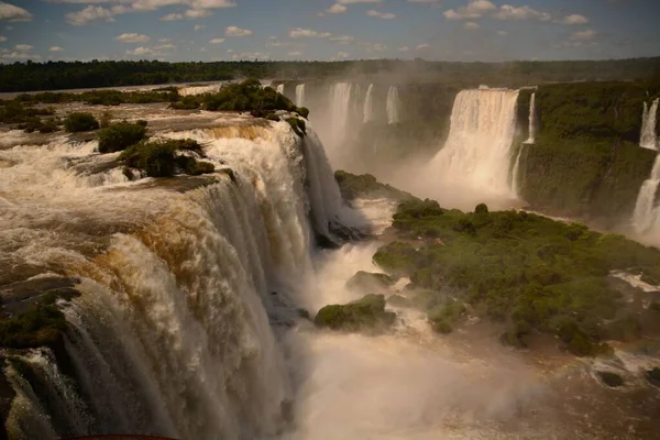 Vacker Bild Iguacu Vattenfall Brasilien — Stockfoto