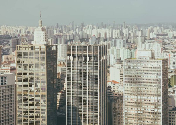 A scenery of buildings in Sao Paulo in Brazil