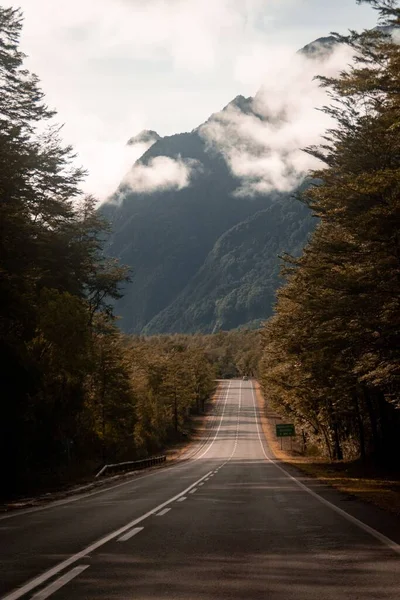 Une Route Vers Volcan Osorno Pucon Puerto Varas Chili — Photo