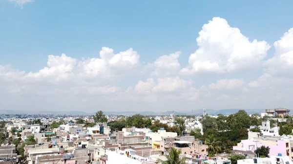 Widok Powietrza Miasta Aurangabad Indiach Słoneczny Poranek — Zdjęcie stockowe