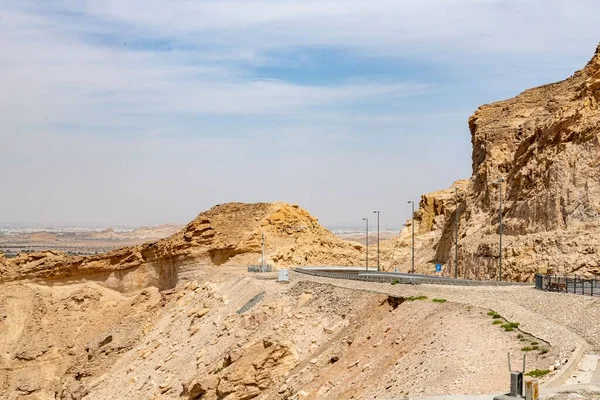 Jabal Hafeet Jebel Hafeet Góra Granicy Zjednoczonych Emiratów Arabskich Omanu — Zdjęcie stockowe