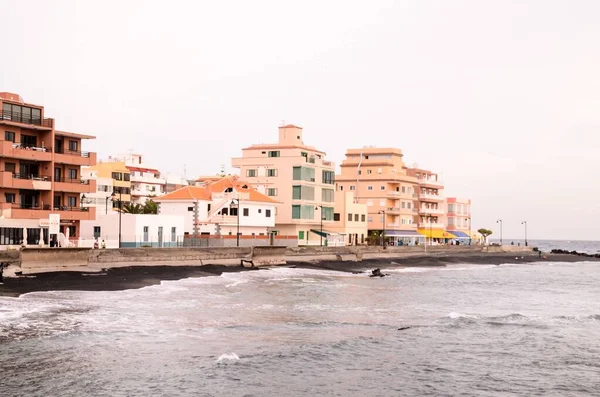 Mooi Strand Las Galletas Arona Canarische Eilanden Tenerife Spanje — Stockfoto