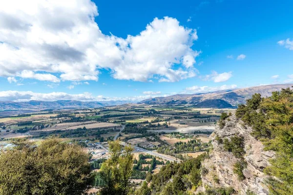 Una Toma Aérea Pista Hierro Wanaka Otago Isla Sur Nueva —  Fotos de Stock