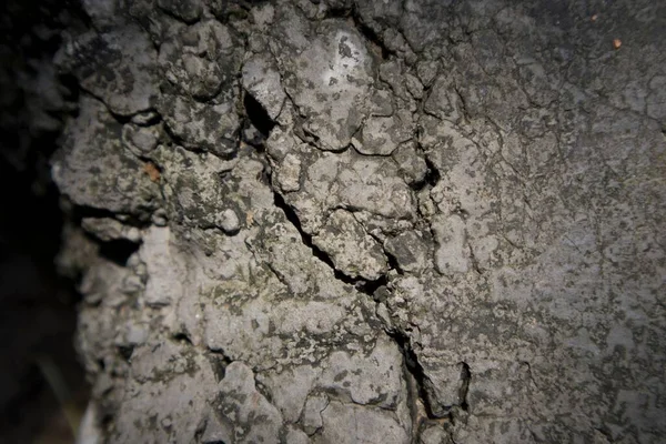 Una Piedra Agrietada Con Luz Enfocada Detalle Adecuado —  Fotos de Stock