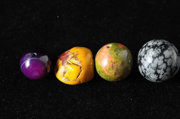 Colored Semi Precious Stones Ready Make Handmade Jewelry — Stock Photo, Image