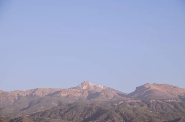 Krajobraz Pustynny Parku Narodowym Volcan Teide Teneryfa Wyspy Kanaryjskie Hiszpania — Zdjęcie stockowe