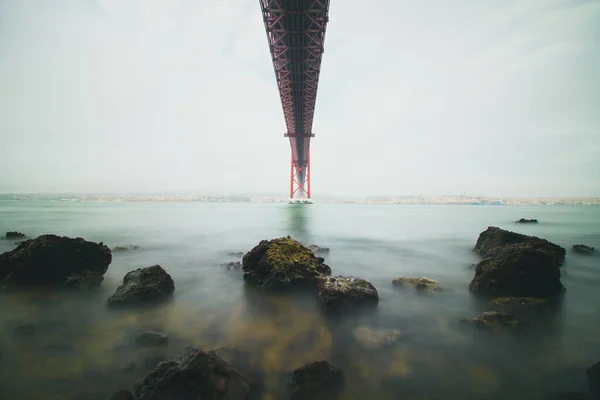 Parte Inferior Del Puente Vasco Gama Portugal — Foto de Stock