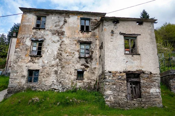 Plan Vieux Bâtiment Sestri Dante Ligurie — Photo