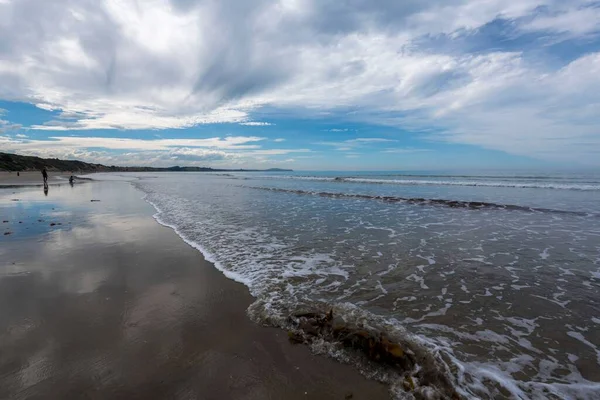 Playa Arena Moeraki Boulders Beach South Island Nueva Zelanda — Foto de Stock