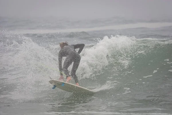 Surfer Riding Waves Jeffreys Bay South Africa — Stock Photo, Image