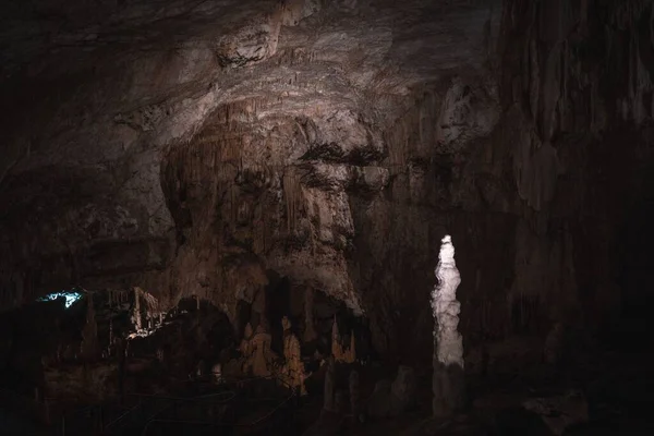 Vista Dentro Das Cavernas Frasassi Sistema Cavernas Cársticas Município Genga — Fotografia de Stock