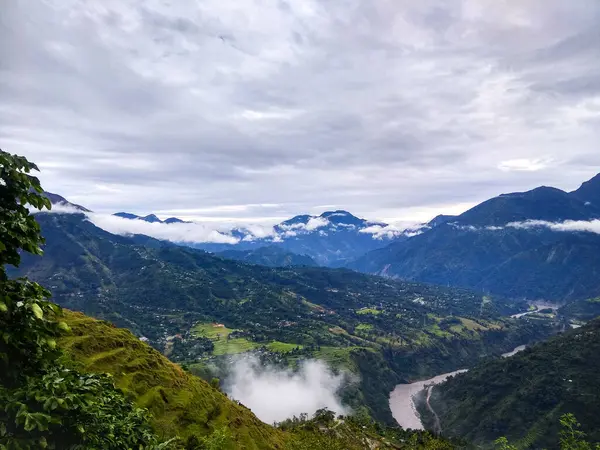 Beautiful Greenery Landscape Nepal — Stock Photo, Image