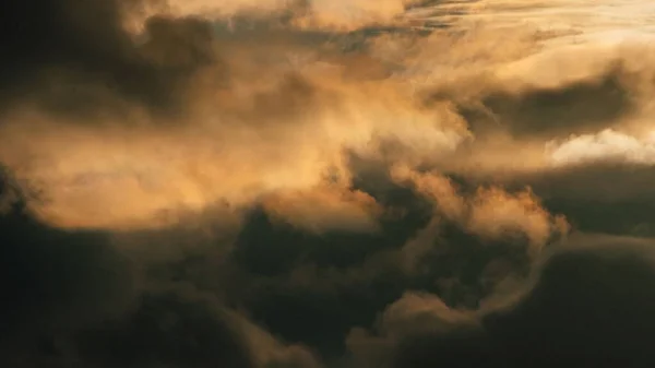 Närbild Himmel Med Moln Solnedgången — Stockfoto