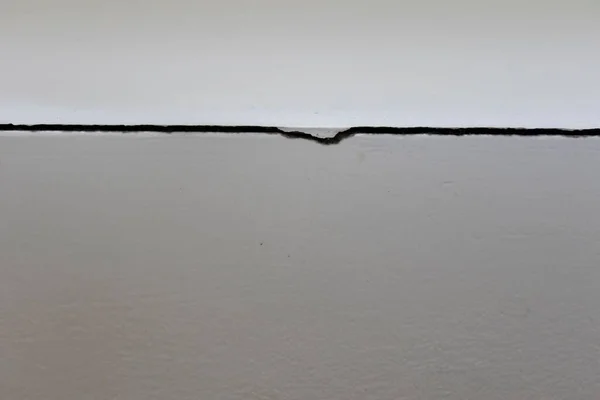 Crack Wall Corner Glue Corner Tiles Released Crack Appears — Stock Photo, Image