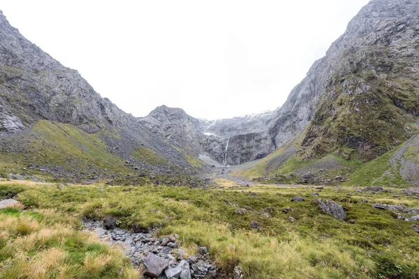 Homer Tunnel Parking Area Isola Del Sud Nuova Zelanda — Foto Stock