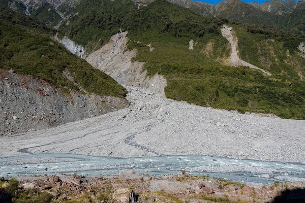 新西兰Westland Tai Poutini国家公园福克斯冰川的一条水流 — 图库照片