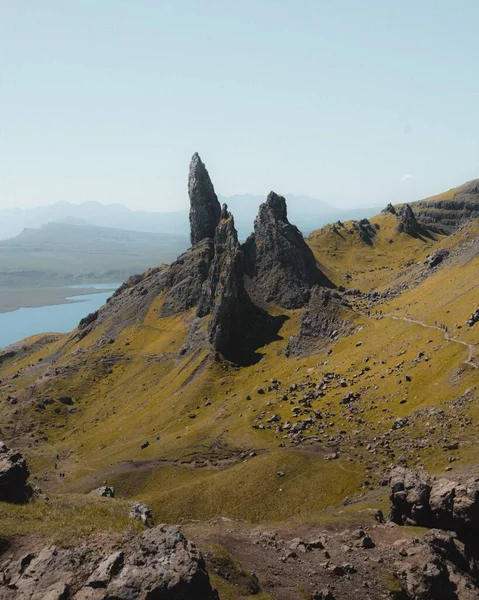 Stary Człowiek Sztormu Znajduje Się Wyspie Skye — Zdjęcie stockowe