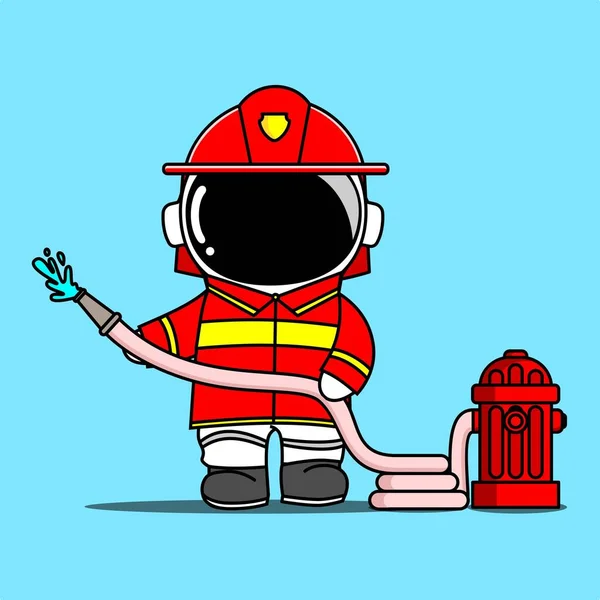 Astronaut Ontwerp Karakter Cartoon Illustratie — Stockfoto