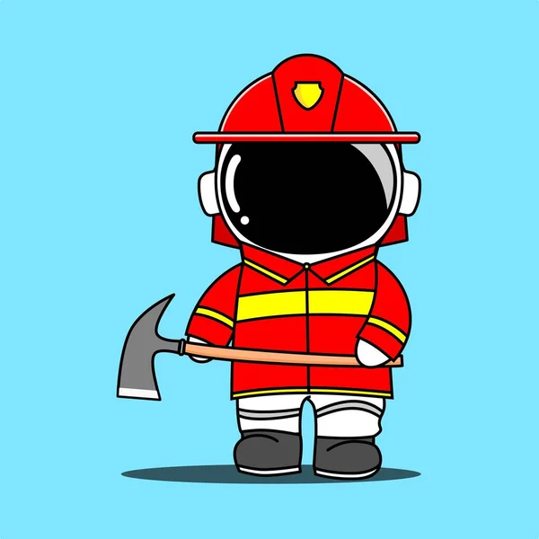 Astronaut Design Character Cartoon Illustration — Stockfoto