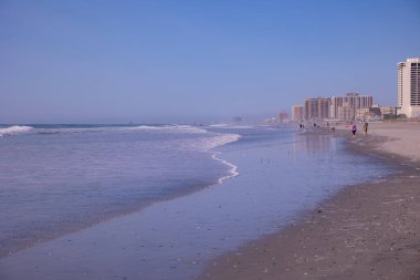 New Jersey 'deki Atlantic City plajının havadan görüntüsü.
