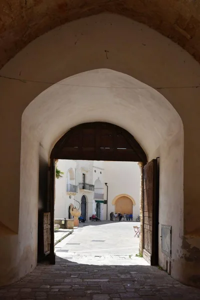 Beco Specchia Uma Aldeia Medieval Região Puglia Itália — Fotografia de Stock