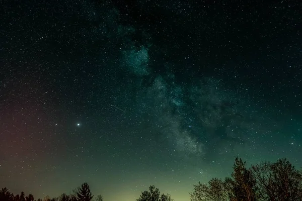 Krásná Hvězda Obloze Noci — Stock fotografie