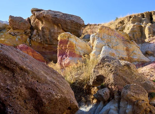 Чудовий Знімок Інтерпретивного Парку Paint Mines Колорадо — стокове фото