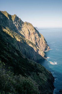 Güneşli bir günde güzel bir Madeira arazisi