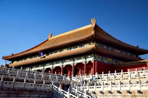 Uma Bela Foto Salão Harmonia Central Cidade Proibida Pequim China — Fotografia de Stock