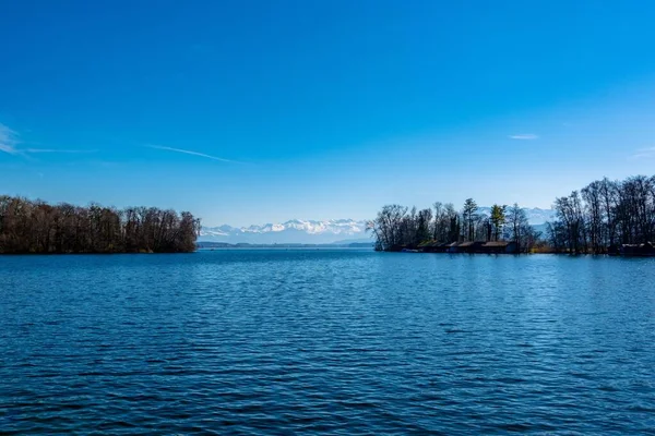 Jezioro Sempach Sempachersee Jezioro Kantonie Lucerna Szwajcaria — Zdjęcie stockowe