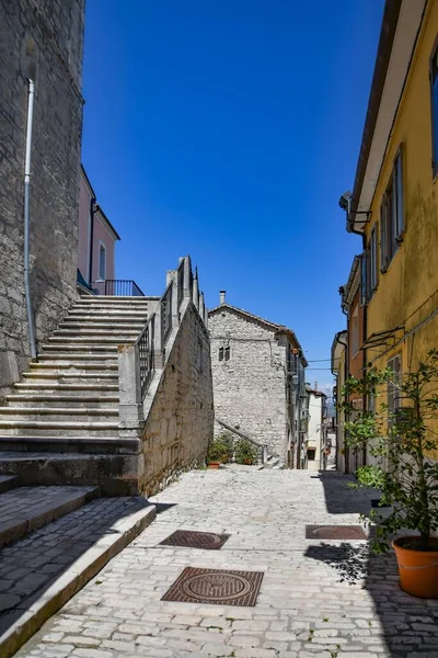 Narrow Street Medieval Village Sepino Molise Region Italy Sunny Weather — Stock Photo, Image