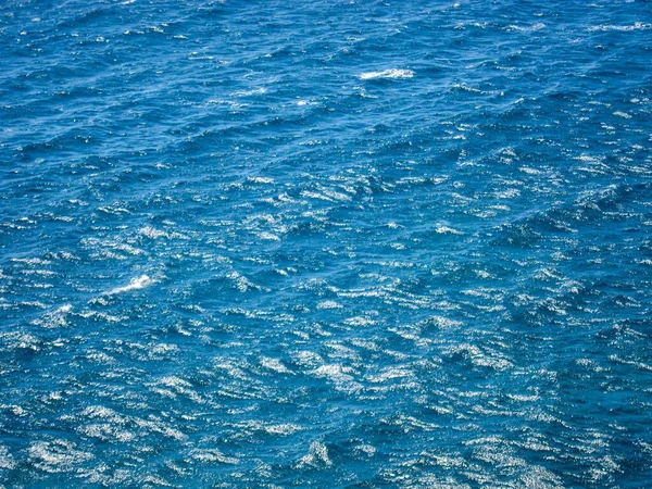 Modèle Texture Eau Bleue Midi Sur Océan Atlantique — Photo