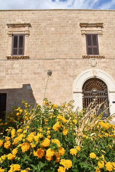 Facade Characteristic House Uggiano Medieval Town Puglia Region Italy — ストック写真