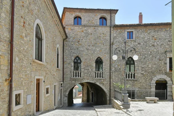 Fachada Edificio Histórico Pueblo Pietragalla Provincia Matera Italia — Foto de Stock