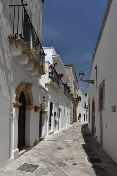 Street Historic Center Specchia Medieval Town Puglia Region Italy — 图库照片