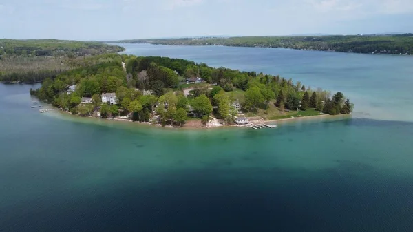 Vue Aérienne Lac Artificiel Appelé Lac Senftenberg Lusatia Brandebourg Allemagne — Photo