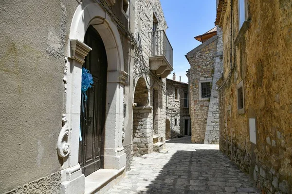 Narrow Street Old Houses Pietragalla Village Basilicata Region Italy — Stock Photo, Image