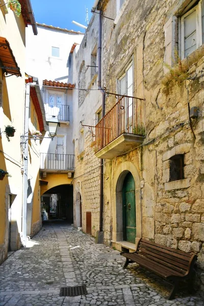 Narrow Street Old Houses Guardia Sanframondi Village Province Benevento Italy — Foto Stock