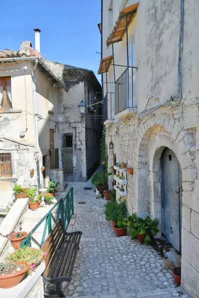 Narrow Street Old Houses Guardia Sanframondi Village Province Benevento Italy — 스톡 사진