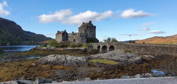 Ein Schöner Blick Auf Eilean Donan Castle — Stockfoto
