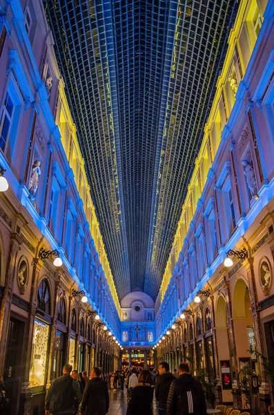 Das Innere Der Königlichen Galerie Saint Hubertus Brüssel Belgien — Stockfoto