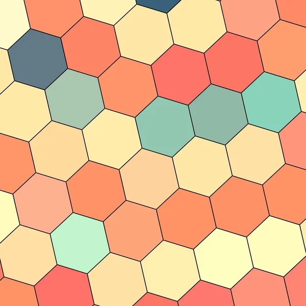 Geometri altıgen duvar dokusu arka plan çok renkli bal peteği desenli duvar kağıdı