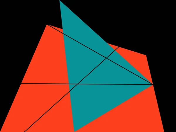 Minimalistische Geometrische Abstracte Kunst Met Prachtige Kleuren Perfect Voor Het — Stockfoto