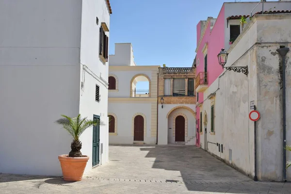 Street Historic Center Specchia Medieval Town Puglia Region Italy — Stock Photo, Image