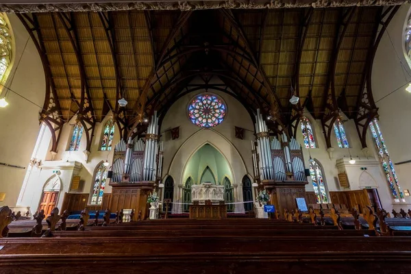 Een Opname Van Eerste Kerk Van Otago Dunedin Nieuw Zeeland — Stockfoto