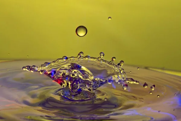 Water Drop Splash Multi Color — Stock Photo, Image